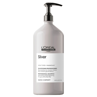 L'Oreal Professionnel Expert Silver - Шампунь для нейтрализации желтизны осветленных и седых волос 1500 мл