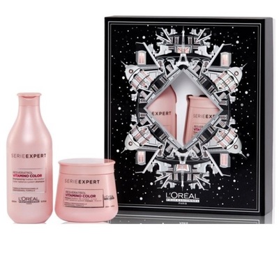L'Oreal Professionnel Serie Expert Vitamino Color - Новогодний набор 2021 (шампунь 300 мл + маска 250 мл)