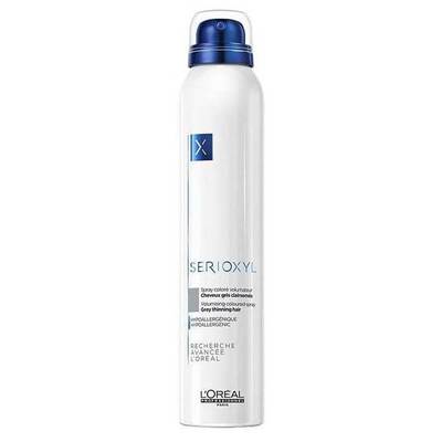 Loreal Professionnel Serioxyl Spray - Спрей-камуфляж для волос (серый) 200 мл